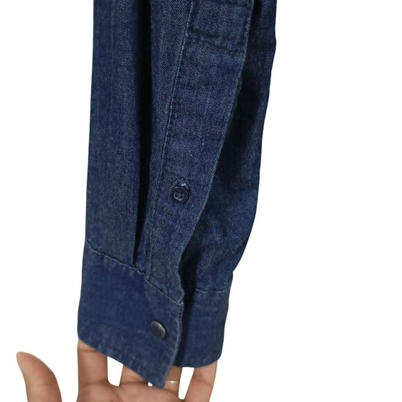 American Rag Cie Shirt Denim Button Down Workwear Casual Blue Top Size M Mens - Picture 5 of 8